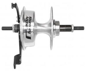 X-RD 7-Sp Freewheel Drum Brake Hub, 36h Silver