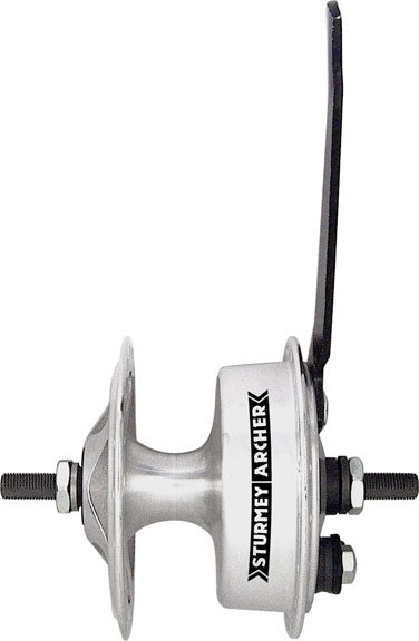 X-FD 70mm Drum Brake Front Hub, 36h Silver