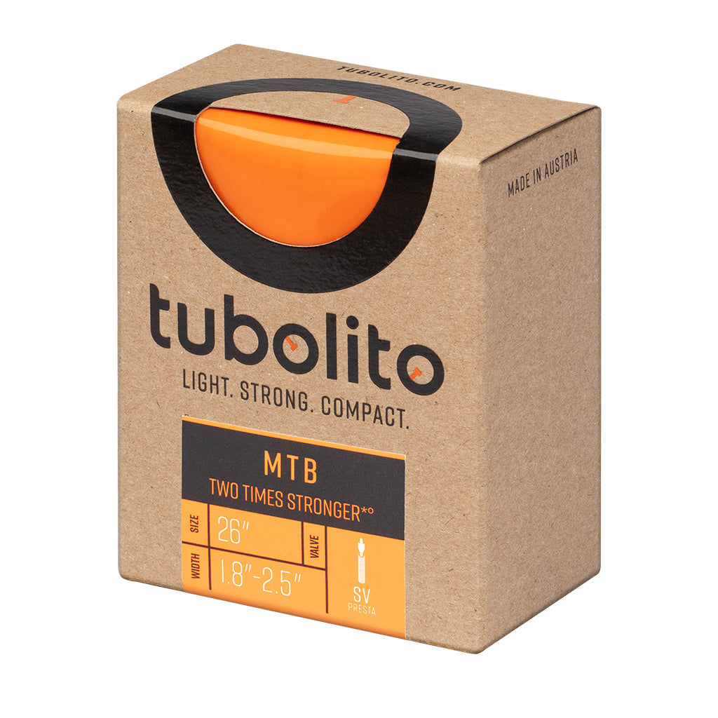 Tubolito Tubo MTB Tube - 26 x 1.8-2.5" 42mm Presta Valve Orange