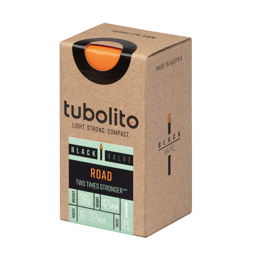 Tubolito Tubo Road Tube - 700 x 18-32mm 42mm Presta Valve Black