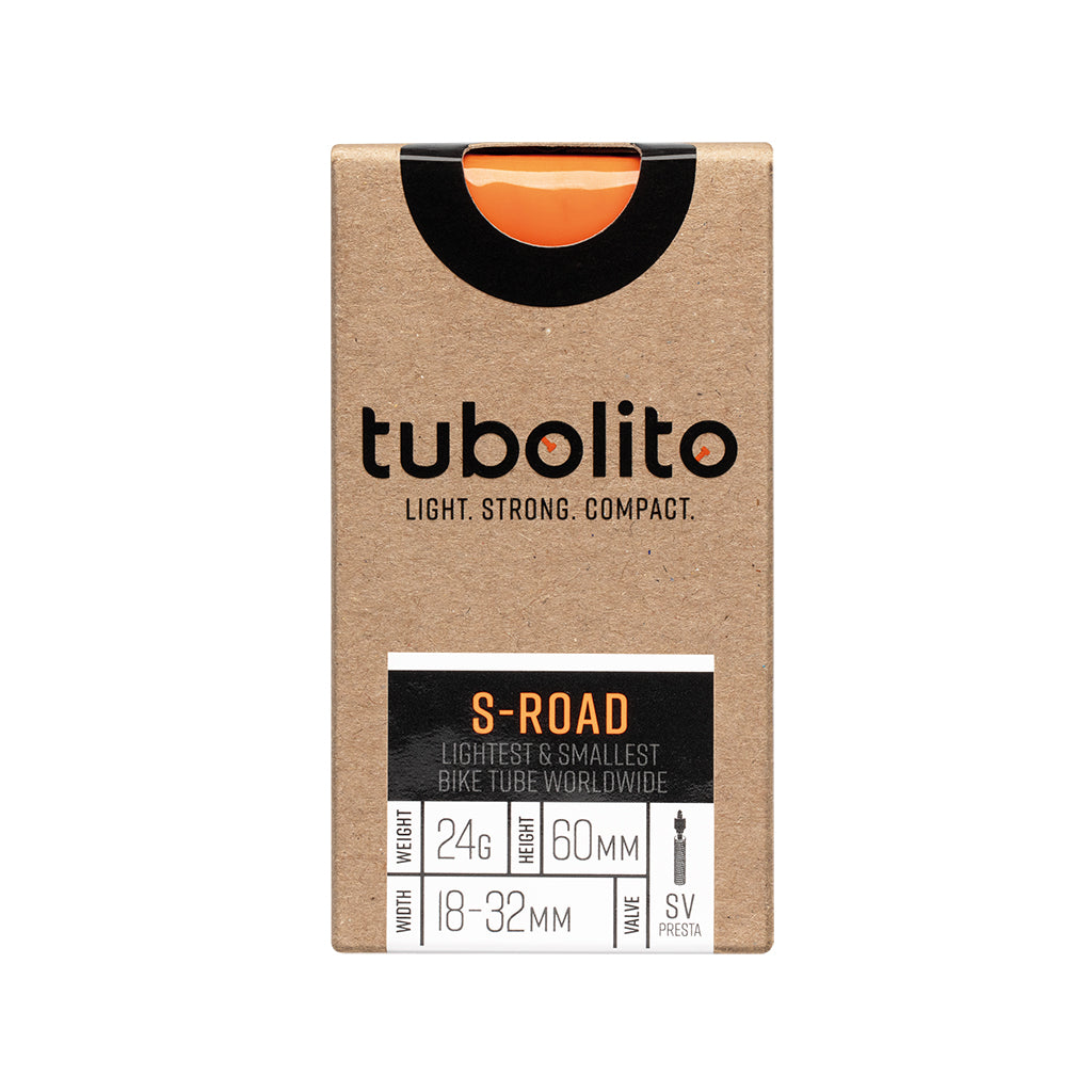 Tubolito S-Tubo Road Tube - 700 x 18-32mm 60mm Presta Valve Orange