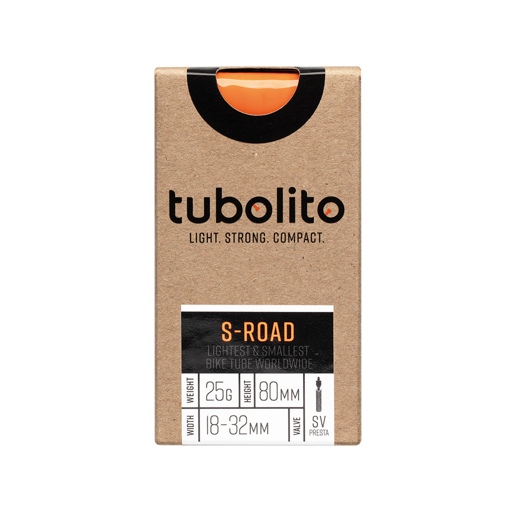 Tubolito S-Tubo Road Tube - 700 x 18-32mm 80mm Presta Valve Orange