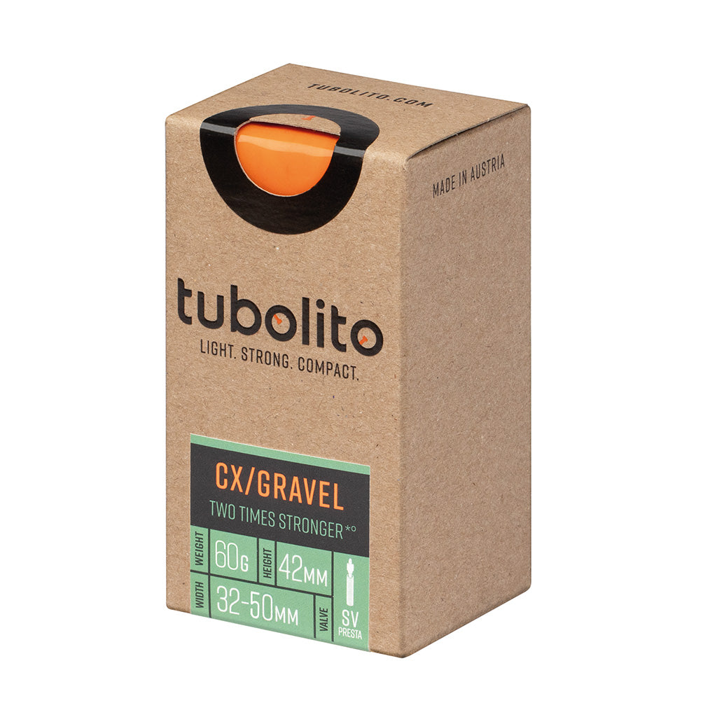 Tubolito Tubo CX/Gravel All Tube - 700 x 32-50mm 42mm Presta Valve Orange