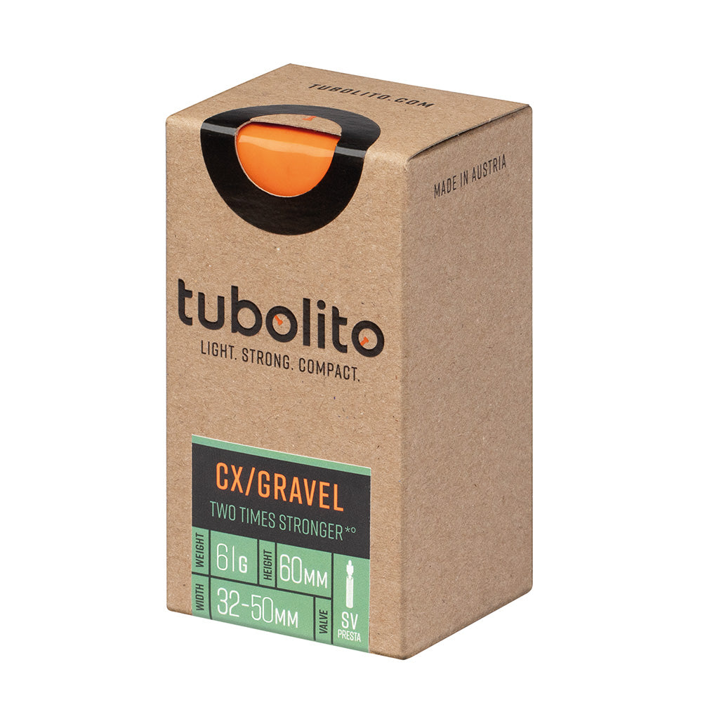 Tubolito Tubo CX/Gravel All Tube - 700 x 32-50mm 60mm Presta Valve Orange