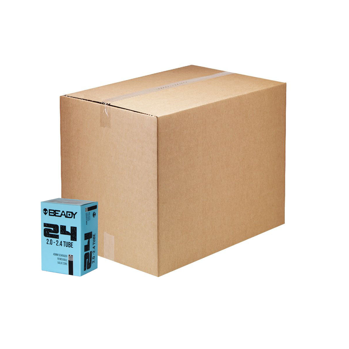 Butyl Tube, 24x2.0-2.4" SV 40mm 50/count