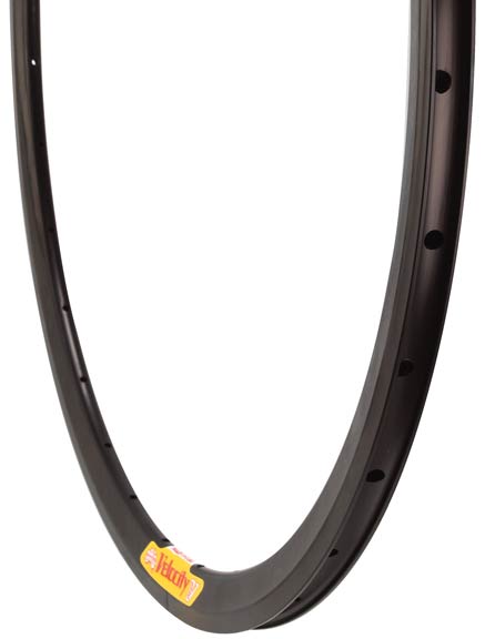 Deep-V non-MSW 700c Rim, 32h - Black Ano