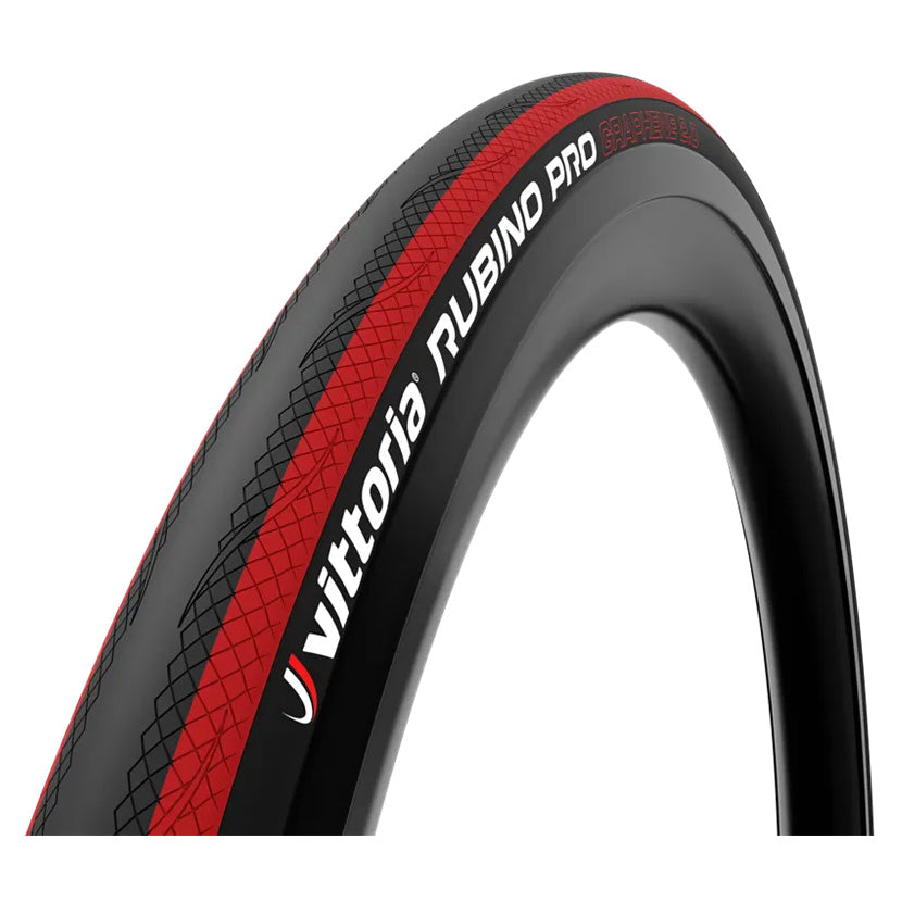 Vittoria Rubino Pro Tire - 700 x 25 Clincher Folding Black/Red G2.0