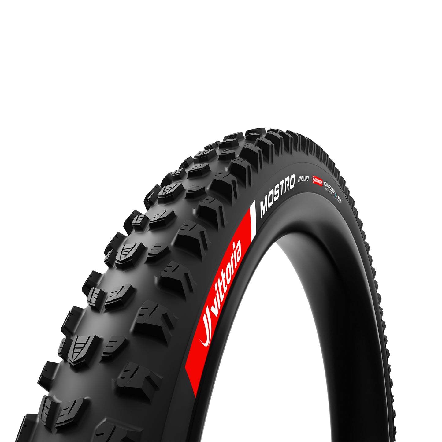 Vittoria Mostro Enduro Tire - 29 x 2.4 Tubeless Folding BLK 4C Graphene 2-ply G2.0 E-Bike