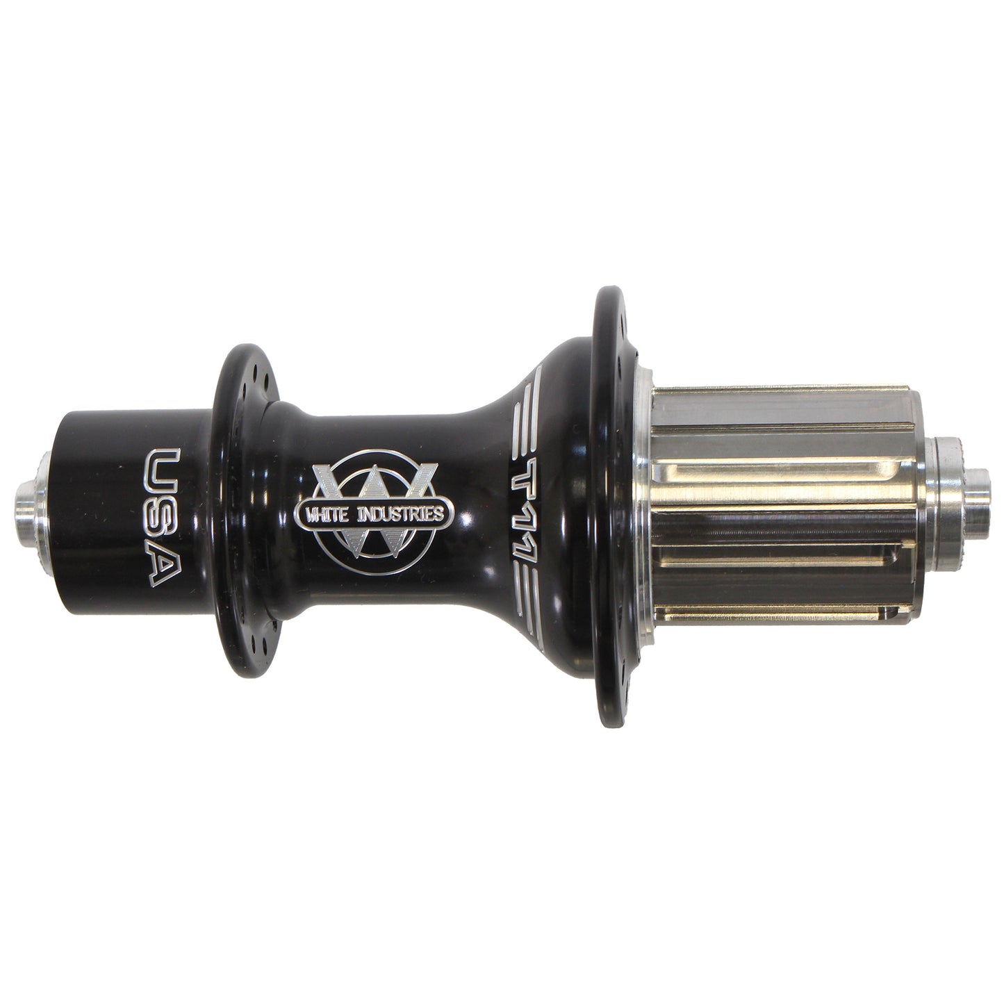 White Industries Rear T11 Road Hub 10x130mm QR HG 28h Black