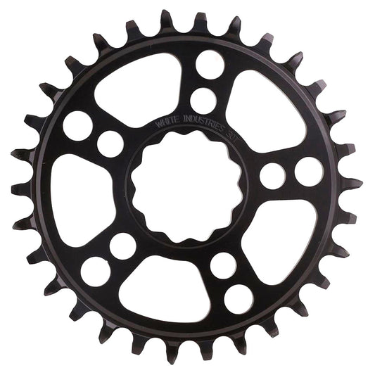 White Industries MR30 TSR 1x Chainring (0mm Offset) 28T Black