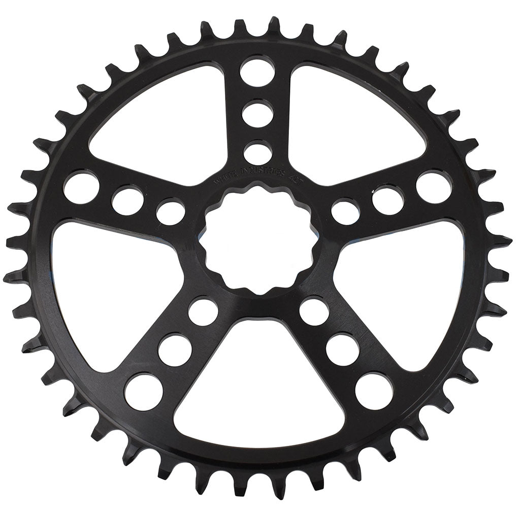 White Industries MR30 TSR 1x Chainring (3mm Offset) 42T Black