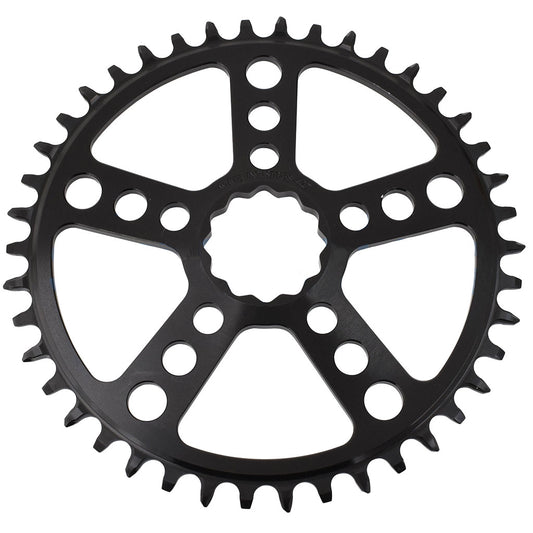 White Industries MR30 TSR 1x Chainring (3mm Offset) 42T Black