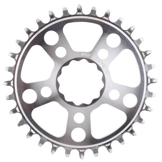 White Industries MR30 TSR 1x Chainring (0mm Offset) 32T Silver