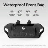 RideMate 100% Waterproof Bike Handlebar Bag 8L Double-sided Opening Expanded Capacity