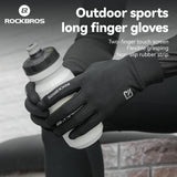 Winter Cycling Gloves Windproof Touch Screen Non-Slip Fleece Lined