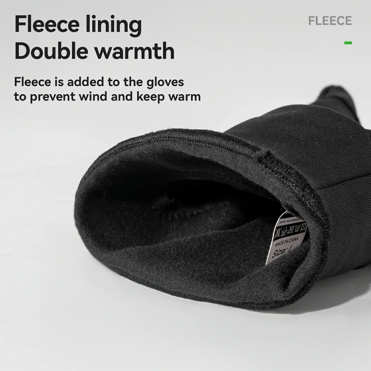 Winter Cycling Gloves Windproof Touch Screen Non-Slip Fleece Lined
