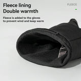 Winter Cycling Gloves Windproof Touch Screen Non-Slip Fleece Lined