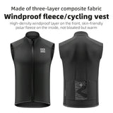 Windproof Fleece Cycling Vest
