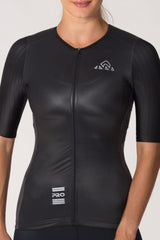 Women's Xenon X1 Black Pro Cycling Jersey