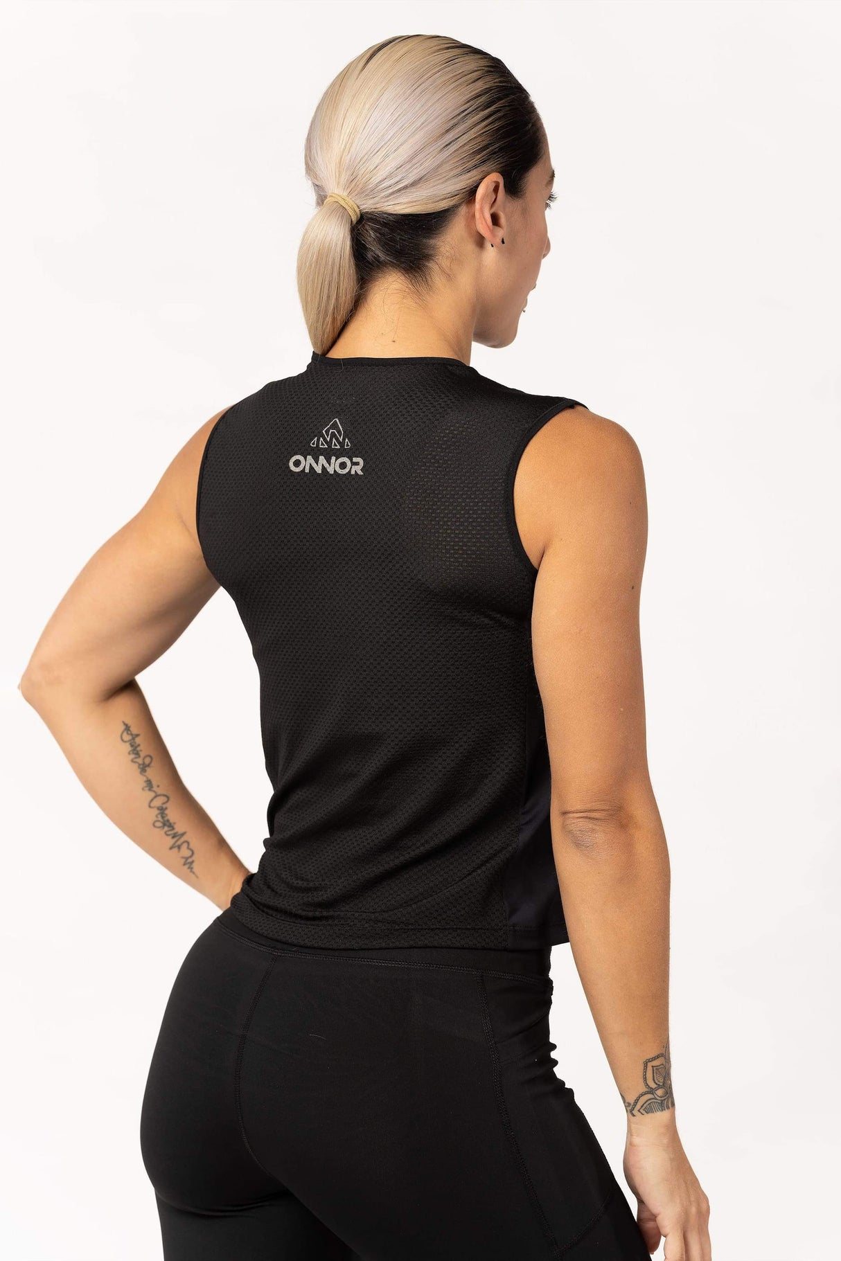 Women's Black Pro Running Base Layer