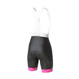 Women's Pro Series Pink Cycling Short Sleeve Jerseys / Bib Shorts
