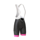 Women's Pro Series Pink Cycling Short Sleeve Jerseys / Bib Shorts