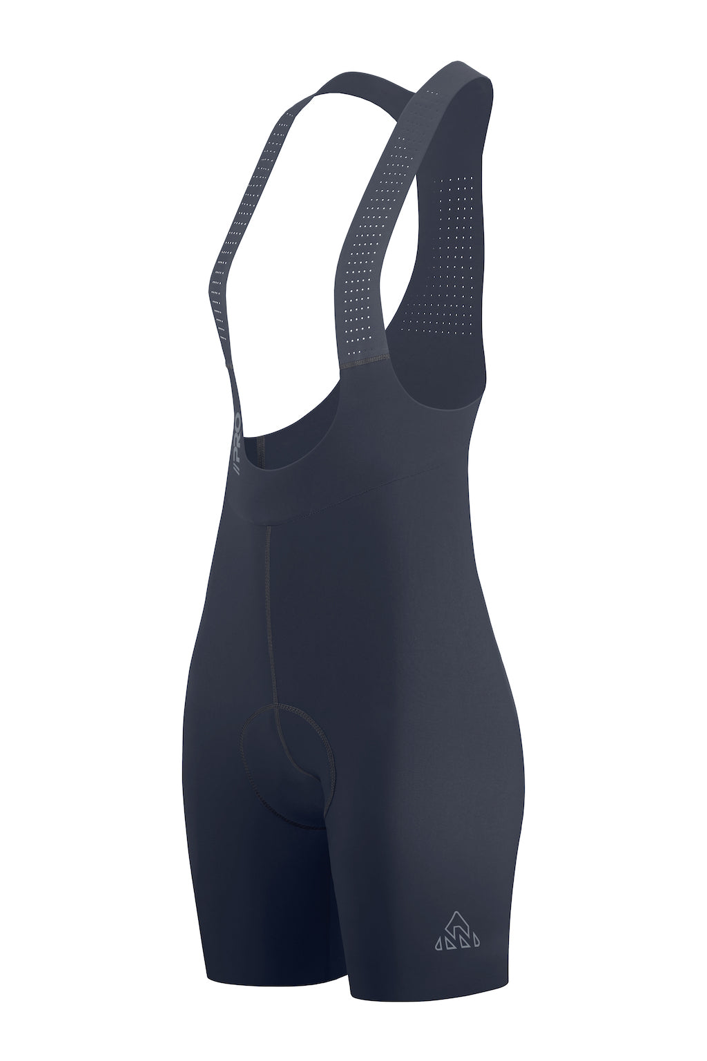 Women's Seamless Gray Pro Cycling Bib Shorts