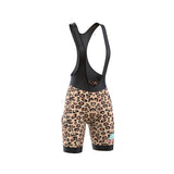 Women's Urban Leopard Print Short Sleeve Jerseys / Bib Shorts