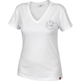 Women's Army White V-Neck Tee