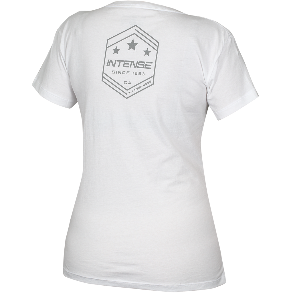 Women's Army White V-Neck Tee