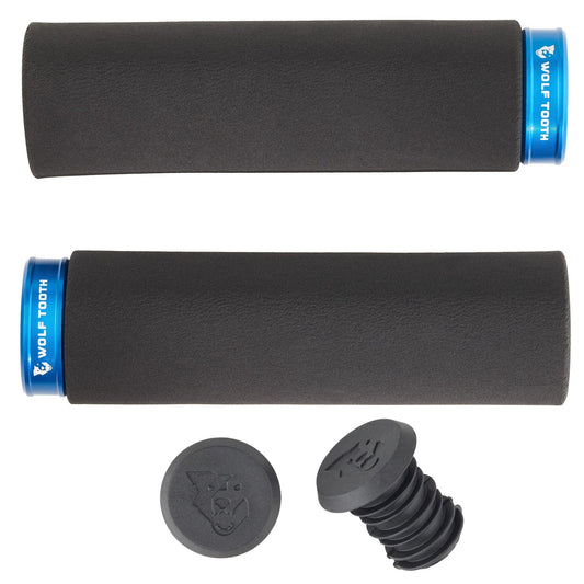 Wolf Tooth Fat Paw Lock-on Grips - Black/Blue