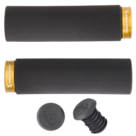 Wolf Tooth Fat Paw Lock-on Grips - Black/Gold