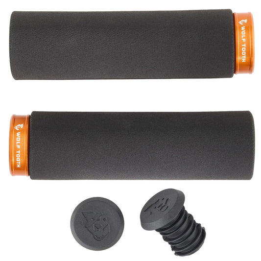 Wolf Tooth Fat Paw Lock-on Grips - Black/Orange