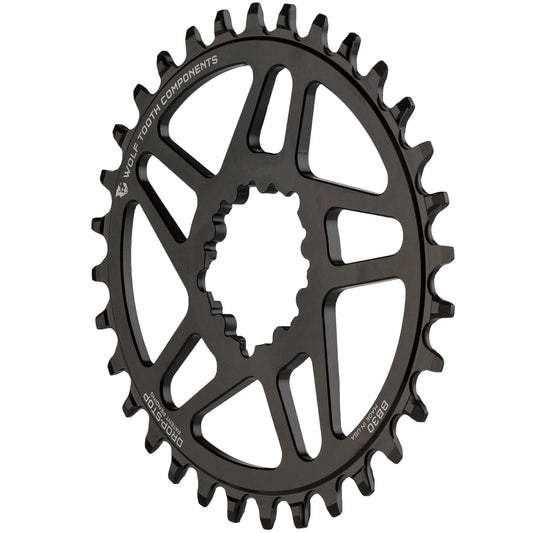 Wolf Tooth Components SRAM 3-Bolt DM Boost HG+ Chainring 30T Black