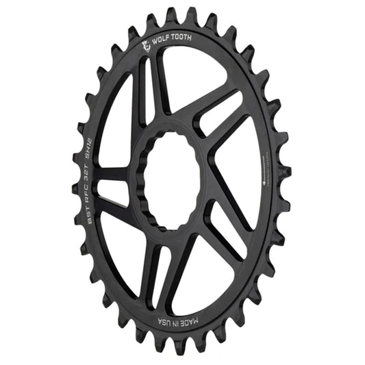 Wolf Tooth Direct Mount Chainring - 32t RaceFace/Easton CINCH Direct Mount Drop-Stop B For Boost Cranks 3mm Offset BLK