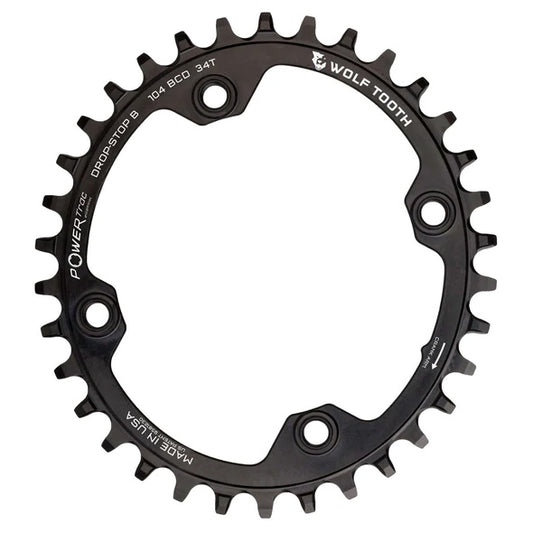 Wolf Tooth Components Elliptical 104BCD Chainring 32T DropStop B Black