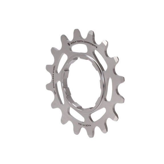 Wolf Tooth Single Speed Stainless Steel Cog - 16t Compatible 3/32" Chains