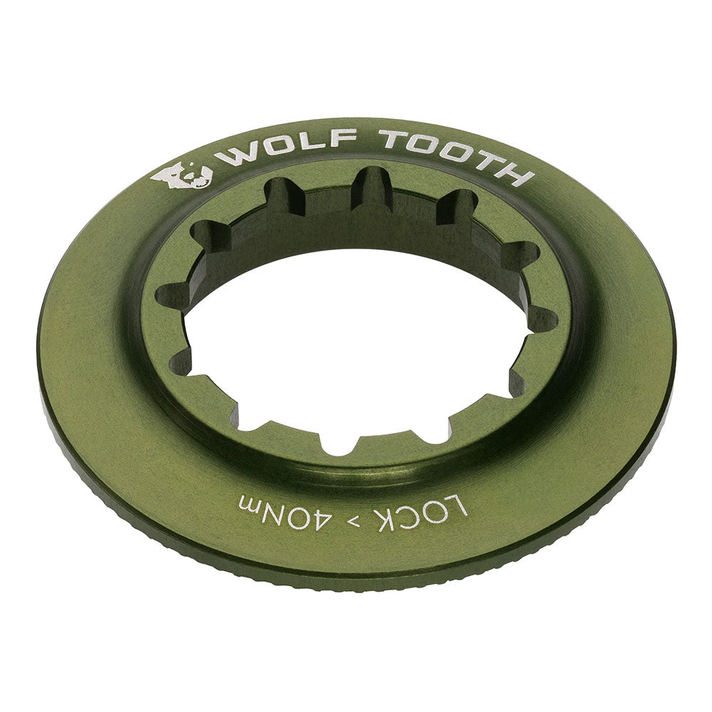 Wolf Tooth CenterLock Rotor Lock Ring - Internal Splined Olive