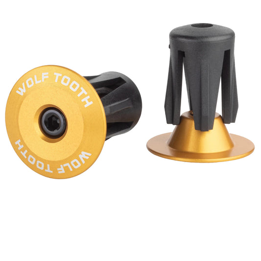 Wolf Tooth Alloy Bar End Plugs - Gold