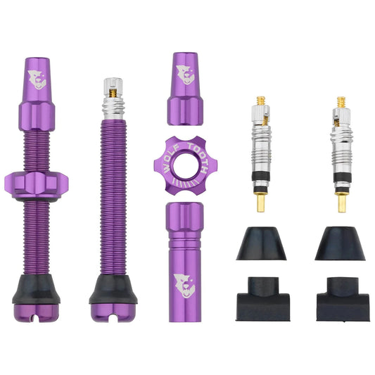 Wolf Tooth Tubeless Valve Stem Kit - 44 mm Purple