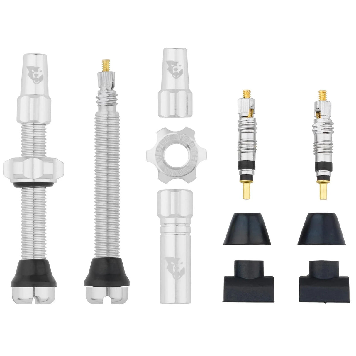 Wolf Tooth Tubeless Valve Stem Kit - 44 mm Silver