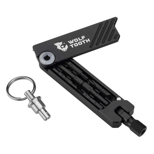 Wolf Tooth Components 6-Bit Hex Wrench Multi-Tool w/ Key Ring Gray