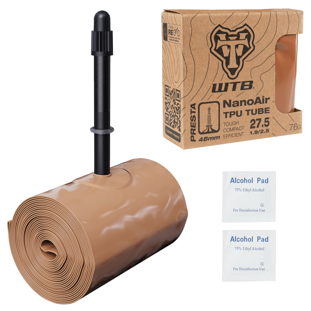 NanoAir TPU Tube, 27.5 x 1.9-2.5", 48mm PV