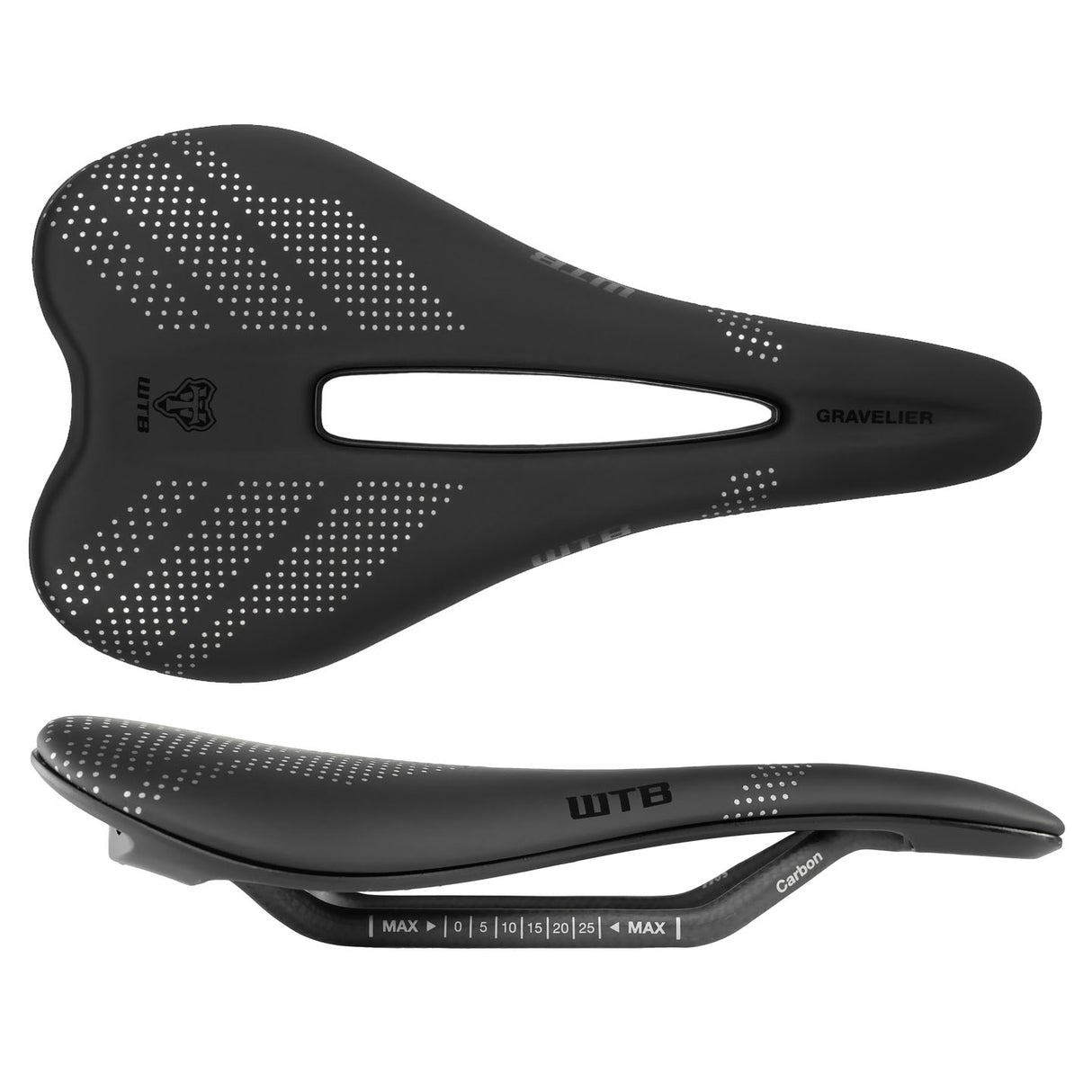 Gravelier Medium Fusion Form Carbon Black Saddle