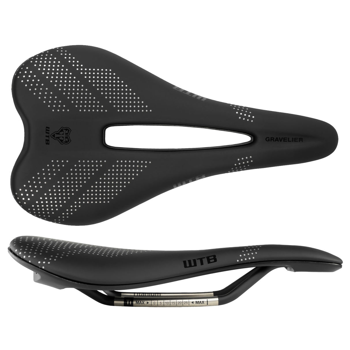 Gravelier Medium Fusion Form Titanium Black Saddle