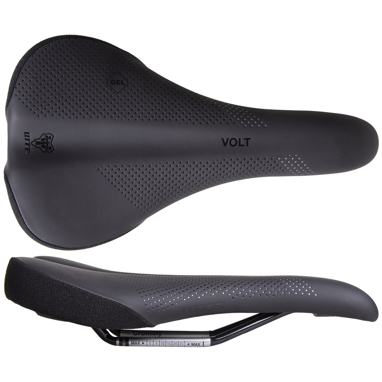 Volt Wide Cromoly Black Saddle