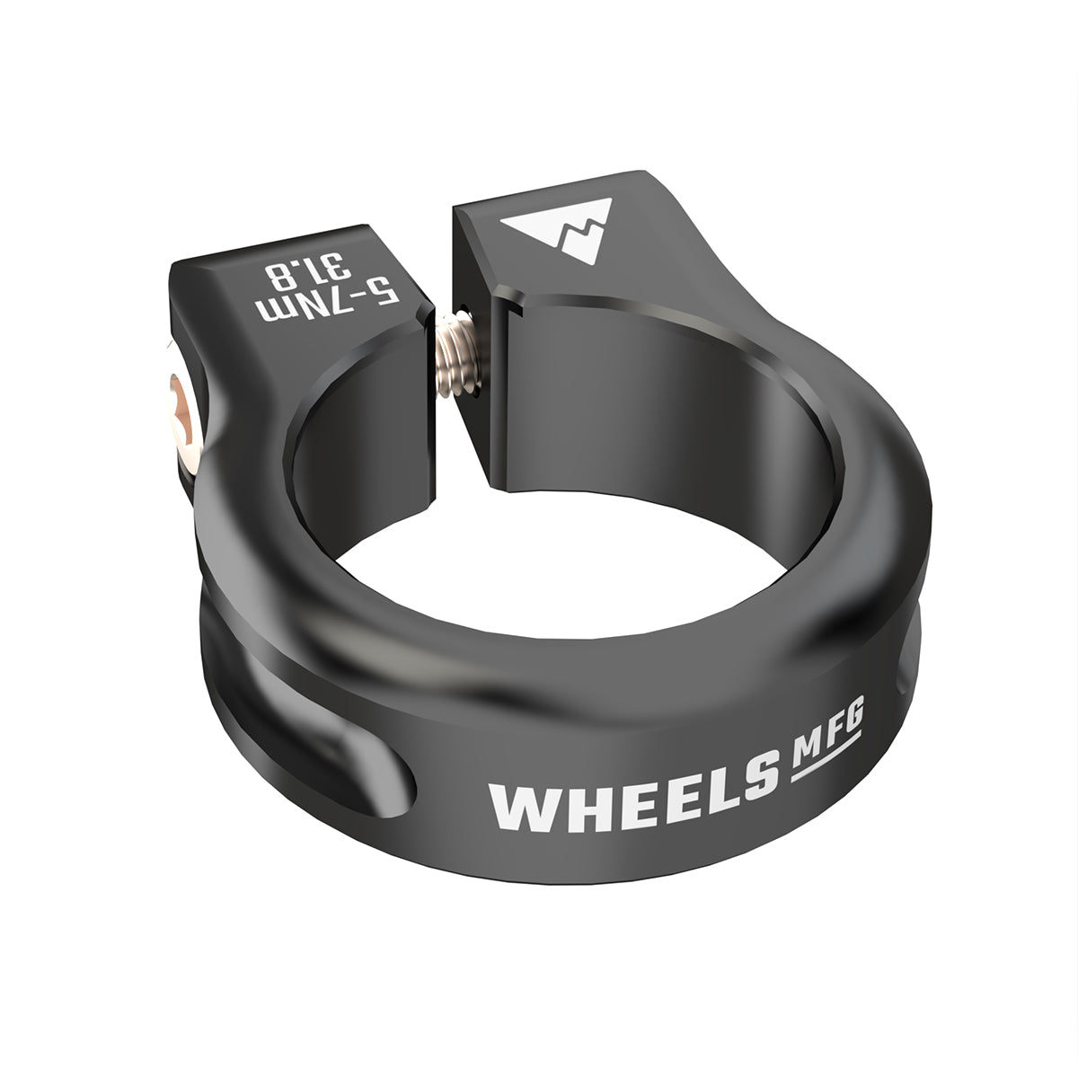 Bolt-On Seatpost Collar, 31.8mm, Black