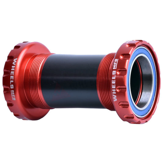 Wheels Manufacturing BSA Bottom Bracket - DUB Spindle ABEC 3 Red