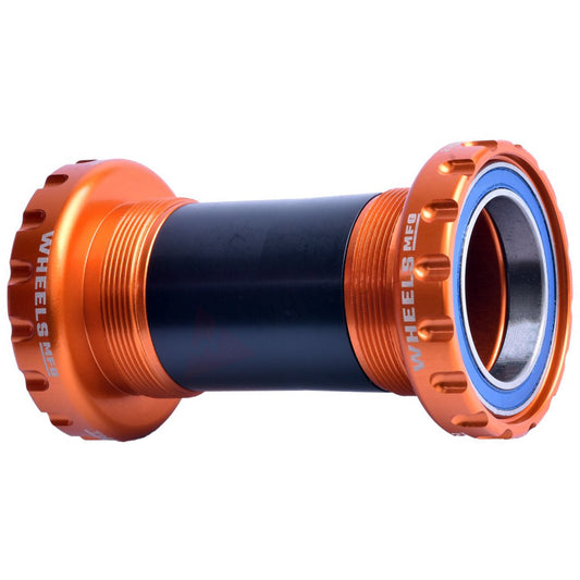 Wheels Manufacturing BSA Bottom Bracket - DUB Spindle ABEC 3 Orange