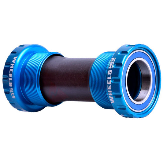 Wheels Manufacturing BSA Bottom Bracket - Shimano Hollowtech II Spindle ABEC 3 Teal